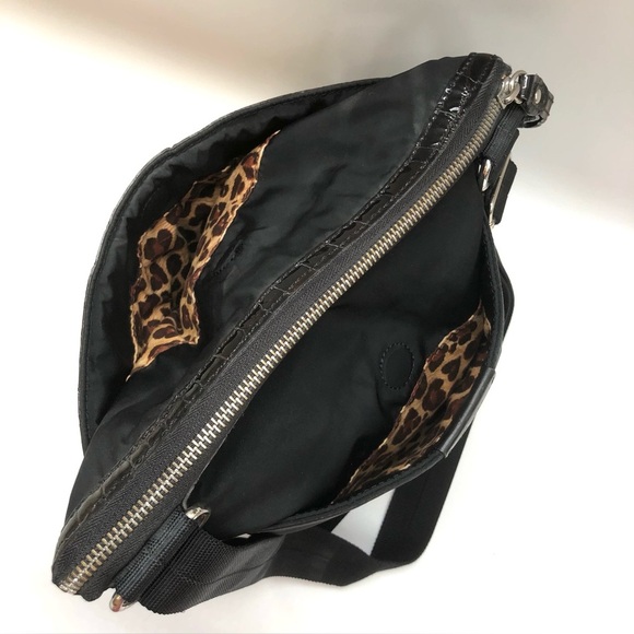 Brighton Black and Brown Crossbody Bag - Picture 7 of 16